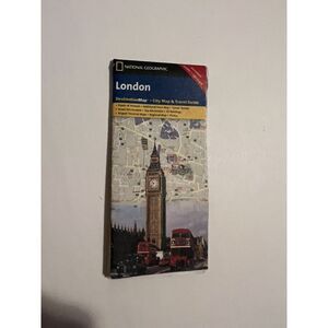 AMERICAN GIRL 18" Doll Travel London National Geographic Map &‎ Guide Folds Out!